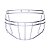 Facemask Para Capacetes Riddell Para RBs e DBs Branca S2BD-HS4 - Imagem 2