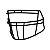 Facemask Para Capacetes Riddell Para RBs e DBs Preta S2BD-HS4 - Imagem 1
