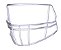 Facemask Para Capacetes Riddell Para QBs e WRs Branca S2B-HS4 - Imagem 3