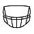 Facemask Para Capacetes Riddell Para QBs e WRs Preta S2B-HS4 - Imagem 1