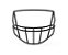 Facemask Para Capacetes Riddell Para QBs e WRs Preta S2B-HS4 - Imagem 2
