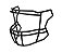 Facemask Para Speedflex Para Skill Positions Preta SF-2BD - Imagem 2