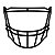 Facemask Para Speedflex Para Skill Positions Preta SF-2BD - Imagem 1
