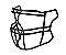 Facemask Para Speedflex Para Linebackers e Fullbacks Preta SF-2BDC - Imagem 2