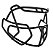 Facemask Xenith para QB, RB, WR e DB. Preta Prime - Imagem 2