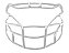 Facemask Xenith para TE, OL/DL, LB, FB. Branca Prism - Imagem 1