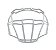 Facemask Xenith Para OL/DL, TE, LB, FB. Branca Predator - Imagem 1