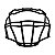 Facemask Xenith para OL/DL, TE, LB, FB. Preta Predator - Imagem 1