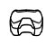 Facemask Xenith para QB, RB, WR, TE, OL/DL, LB, FB. Preta Prowl - Imagem 1