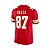 Jersey NFL Kansas City Chiefs Travis Kelce 87 Nike Masculina Vermelha Adulto e Infantil Fuse - Imagem 4