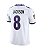 Jersey NFL Baltimore Ravens Lamar Jackson 8 Nike Modelo 2026 Masculina Branca Adulto e Infantil Fuse - Imagem 4