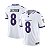 Jersey NFL Baltimore Ravens Lamar Jackson 8 Nike Modelo 2026 Masculina Branca Adulto e Infantil Fuse - Imagem 1
