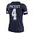 Jersey NFL Dallas Cowboys Dak Prescott 4 Nike Feminina Azul Fuse - Imagem 4