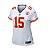 Jersey NFL Kansas City Chiefs Patrick Mahomes 15 Nike Feminina Branca Fuse - Imagem 1
