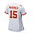 Jersey NFL Kansas City Chiefs Patrick Mahomes 15 Nike Feminina Branca Fuse - Imagem 3