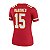 Jersey NFL Kansas City Chiefs Patrick Mahomes 15 Nike Feminina Vermelha Fuse - Imagem 4