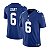 Jersey NFL New York Giants Jaxson Dart 6 Nike Masculina Azul Adulto e Infantil Fuse - Imagem 1