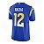 Jersey NFL Los Angeles Rams Puka Nacua 12 Nike Masculina Azul Adulto e Infantil Fuse - Imagem 4