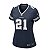Jersey NFL Dallas Cowboys Ezekiel Elliott 21 Nike Feminina Azul Fuse - Imagem 3