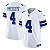 Jersey NFL Dallas Cowboys Dak Prescott 4 Nike Masculina Branca Adulto e Infantil Fuse - Imagem 1