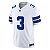 Jersey NFL Dallas Cowboys George Pickens 3 Nike Masculina Branca Adulto e Infantil Fuse - Imagem 1