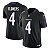 Jersey NFL Baltimore Ravens Zay Flowers 4 Nike Modelo 2026 Masculina Preta Adulto e Infantil Fuse - Imagem 1