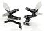 Kit de Pedaleira Ajustável Preto - Rizoma - Ducati 848 / 1098 / 1198 - 2009 - 2012 - Imagem 1