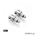 Suporte / Adaptadores de Pedaleira Piloto  - Aluminio / Prata - Ducati Multistrada 1200 - Rizoma - Imagem 2