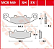 Pastilha de Freio Sinterizada Dianteira TRW - Kawasaki ZZR 250 1992 - 2003 - Imagem 2