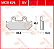 Pastilha de Freio Sintezada Dianteira TRW - Honda GL Goldwing 1988 - 1990 - Imagem 2