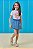 CONJUNTO CAMISETA E SHORT SAIA JEANS KUKIÊ - TAM 2 AO 10 - Imagem 5