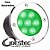 BALIZADOR DE CHAO LED PARA PISO diametro 12cm - IP67 12W - VERDE - Imagem 1