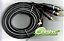 CABO 2RCA  2RCA PROFISSIONAL   FIO TERRA 5 metros PRETO - Imagem 1