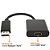 CABO ADAPTADOR DISPLAYPORT MACHO PARA HDMI FEMEA - Imagem 1