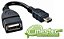 CABO ADAPTADOR USB FEMEA X MINI USB MACHO V3  OTG - Imagem 1