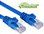 CABO DE REDE  PATCH CORD CAT5E  1,2m  AZUL - Imagem 1