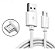CABO MICRO USB MACHO  BRANCO 1m - Imagem 1