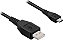CABO MICRO USB MACHO CHARGING PRETO 1m - Imagem 1