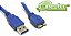 CABO USB 3.0 MACHO X MICRO USB B MACHO AZUL 1,5M - Imagem 1