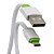 CABO USB x MICRO USB CARGA 2,1A  1metro BRANCO - Imagem 1