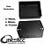 CAIXA PLASTICA - 70 (C) x 55 (L) x 17,5 (A) mm - PRETO - COM ABA - Imagem 1