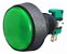 CHAVE BOTAO ARCADE ILUMINACAO 40mm VERDE 12V  COM MICROSWITCH 2T 6A - Imagem 1
