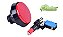CHAVE BOTAO ARCADE ILUMINACAO 60mm VERMELHO 12V  COM MICROSWITCH 2T 6A - Imagem 1