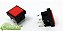 CHAVE PUSH BOTON  4T VERMELHO QUADRADA - Imagem 1