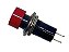 CHAVE PUSH BOTON GRANDE NA 2T VERMELHO COM TRAVA PBS 16A - Imagem 1