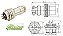 CONECTOR ROSCA M12   MIKE M   F  6 PINOS - Imagem 1