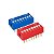 DIP SWITCH 8 VIAS  180 graus  AZUL - Imagem 1