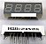 DISPLAY 4 DIGITOS ANODO COMUM 7 SEG. AMARELO  E40283-I-UY-8-W 09 - Imagem 1