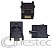JACK  RJ45  8 VIAS  PARA  PLACA 90 graus PRETO  YH55-05-B - Imagem 1