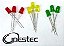 KIT DE 9 LEDS DIFUSO 5mm (3 VERMERLHO / 3 AMARELO / 3 VERDE) - Imagem 1